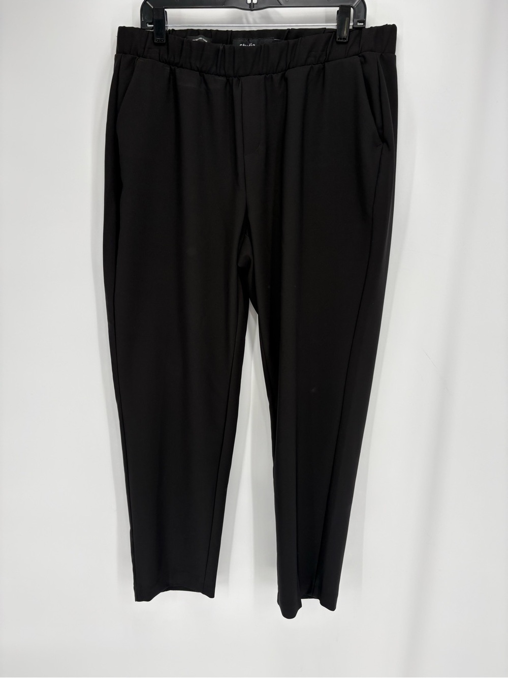 🪭 torrid pull on relax taper Black Elastic Waist  Pants